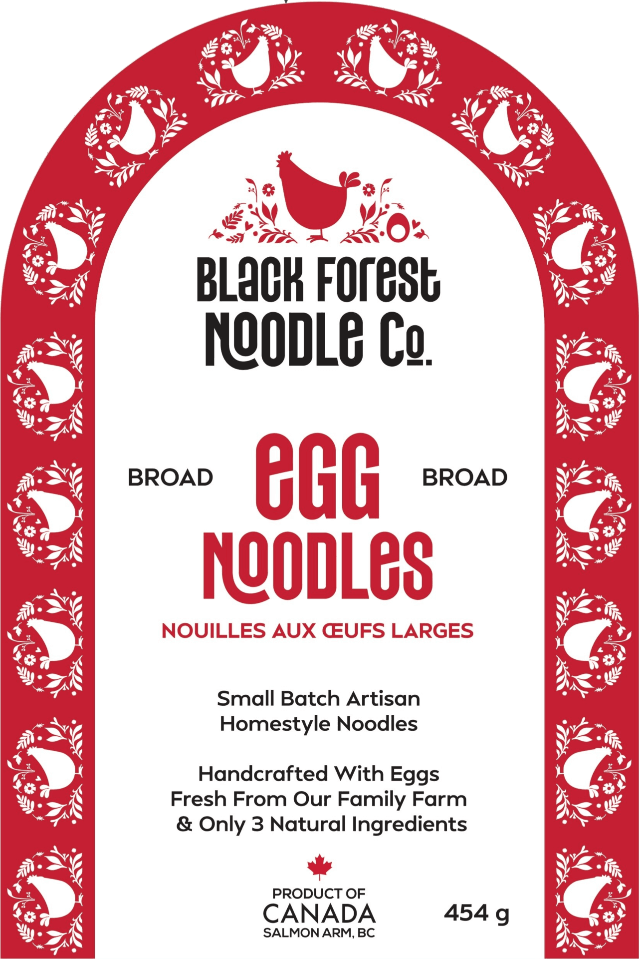 Black Forest Noodles – Broad Black Forest Noodles – Broad